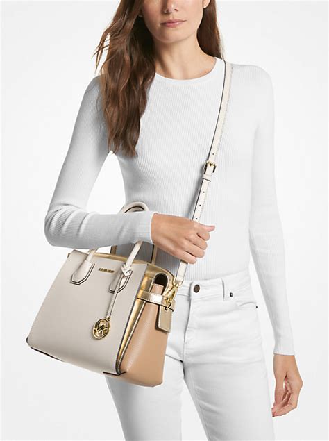 michael kors medium mercer handbag in oyster online|Michael Kors mercer medium satchel.